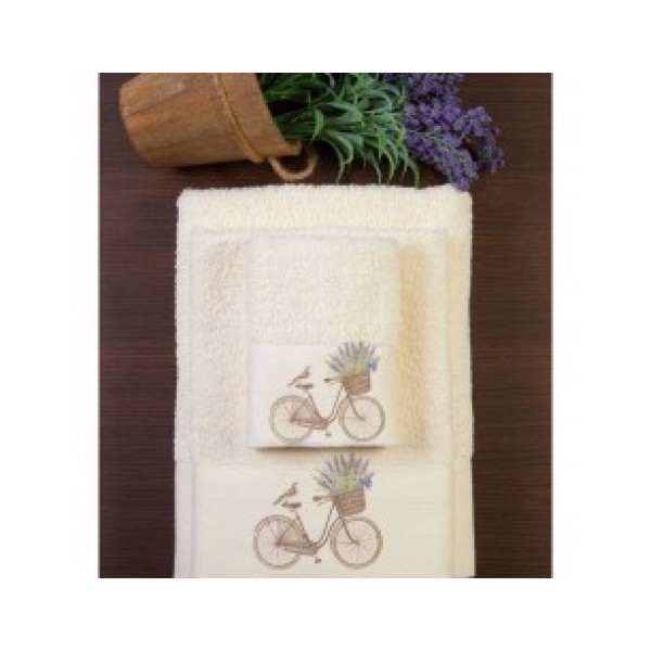 Σετ πετσέτες BOREA ποδήλατο μπεζ